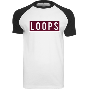 Sonny Loops Sonny Loops - Square T-Shirt Raglan Tee white