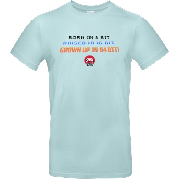 Spielewelten Spielewelten - Born in 8 Bit T-Shirt B&C EXACT 190 - Mint