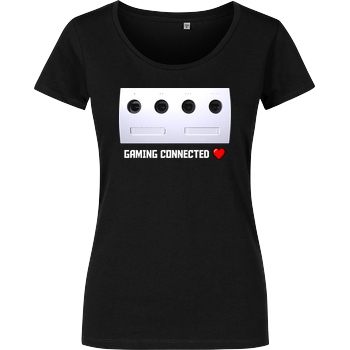 Spielewelten Spielewelten - Gaming Connected T-Shirt Girlshirt schwarz