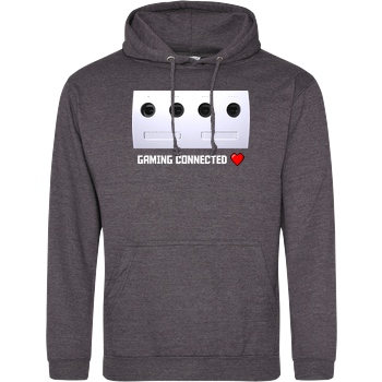 Spielewelten Spielewelten - Gaming Connected Sweatshirt JH Hoodie - Dark heather grey