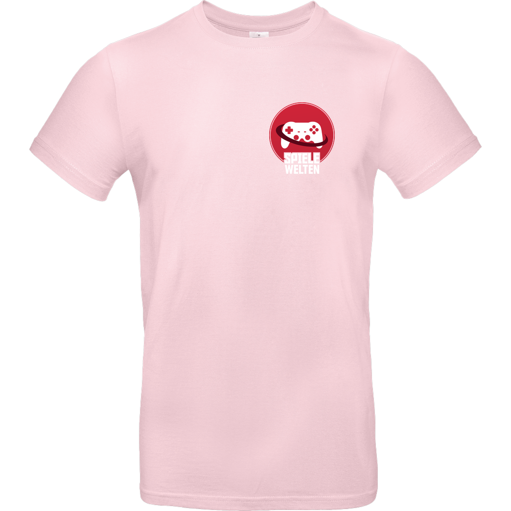 Spielewelten Spielewelten - Logo T-Shirt B&C EXACT 190 - Light Pink