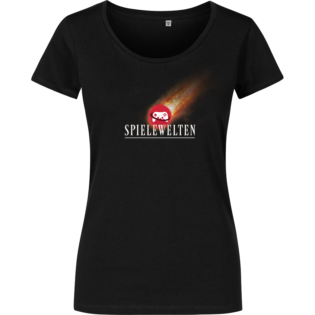 Spielewelten Spielewelten - Spielewelten Fantasy T-Shirt Girlshirt schwarz