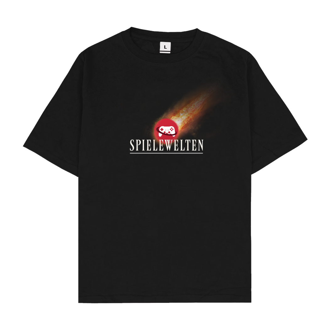 Spielewelten Spielewelten - Spielewelten Fantasy T-Shirt Oversize T-Shirt - Black
