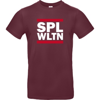 Spielewelten Spielewelten - SPLWLTN T-Shirt B&C EXACT 190 - Burgundy