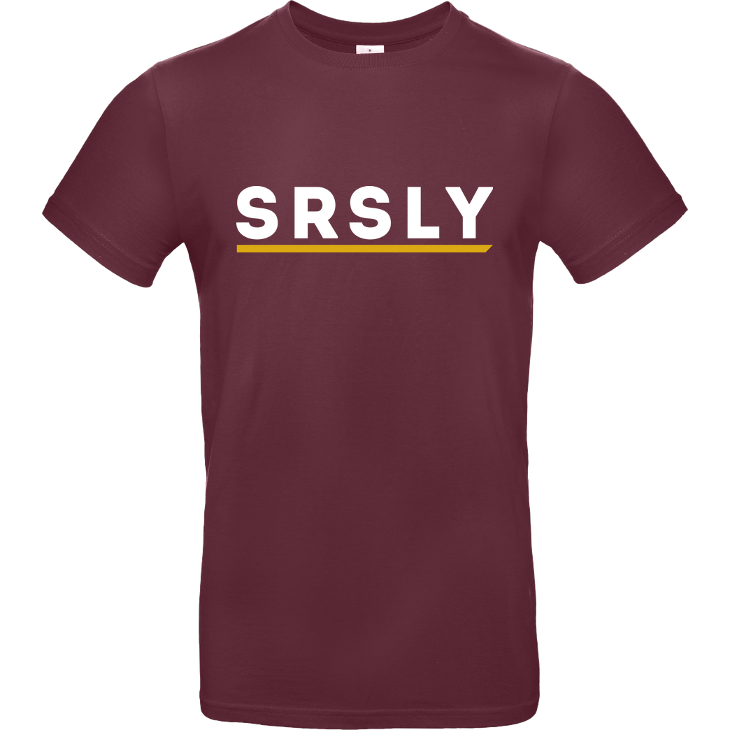 SRSLY SRSLY - Logo T-Shirt B&C EXACT 190 - Burgundy