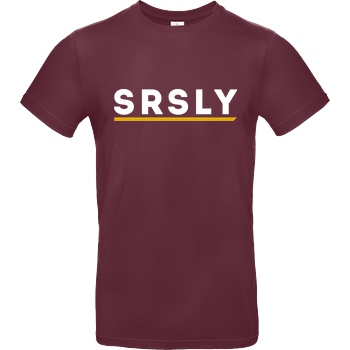 SRSLY SRSLY - Logo T-Shirt B&C EXACT 190 - Burgundy