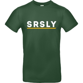 SRSLY SRSLY - Logo T-Shirt B&C EXACT 190 -  Bottle Green
