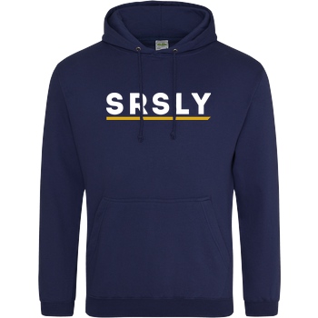 SRSLY SRSLY - Logo Sweatshirt JH Hoodie - Navy