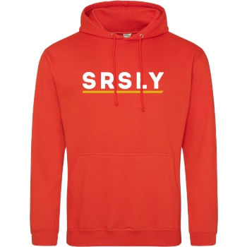 SRSLY SRSLY - Logo Sweatshirt JH Hoodie - Orange