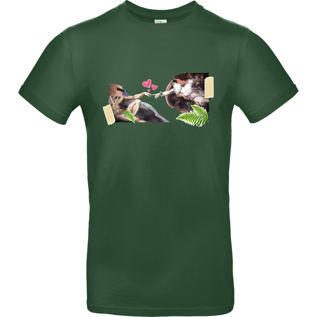 byStegi Stegi - Erschaffung T-Shirt B&C EXACT 190 -  Bottle Green
