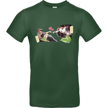 byStegi Stegi - Erschaffung T-Shirt B&C EXACT 190 -  Bottle Green