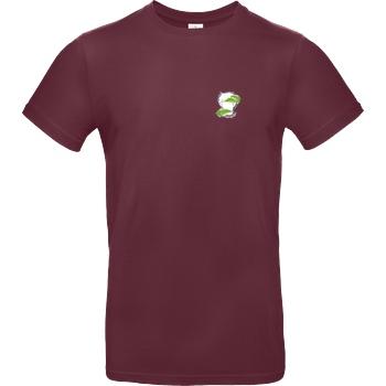 byStegi Stegi - Green Mind T-Shirt B&C EXACT 190 - Burgundy