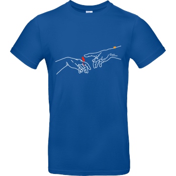 byStegi Stegi - Hände T-Shirt B&C EXACT 190 - Royal Blue