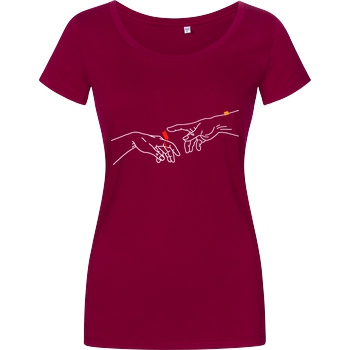 byStegi Stegi - Hände T-Shirt Girlshirt berry