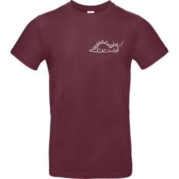 byStegi Stegi - Sleeping Shirt T-Shirt B&C EXACT 190 - Burgundy