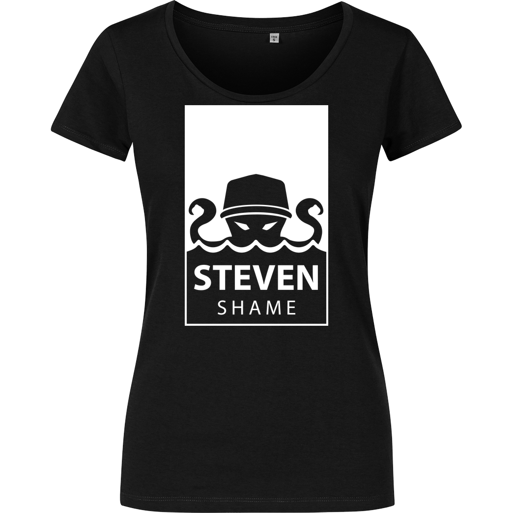 Steven Shame Steven Shame - Girl-Shirt T-Shirt Girlshirt schwarz