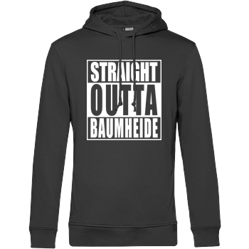 Straight Outta Baumheide B&C HOODED INSPIRE - black
