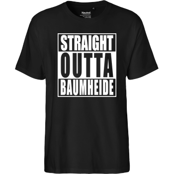 Straight Outta Baumheide Fairtrade T-Shirt - black