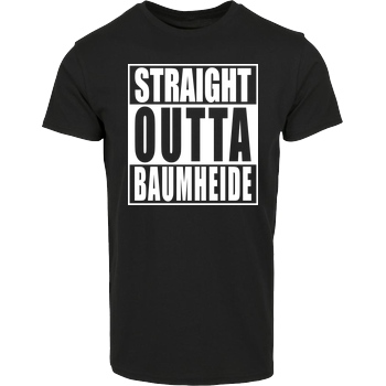 None Straight Outta Baumheide T-Shirt House Brand T-Shirt - Black