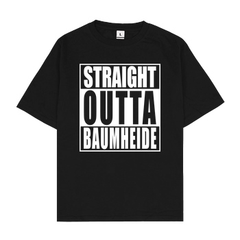 None Straight Outta Baumheide T-Shirt Oversize T-Shirt - Black