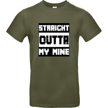 bjin94 Straight Outta My Mine T-Shirt B&C EXACT 190 - Khaki