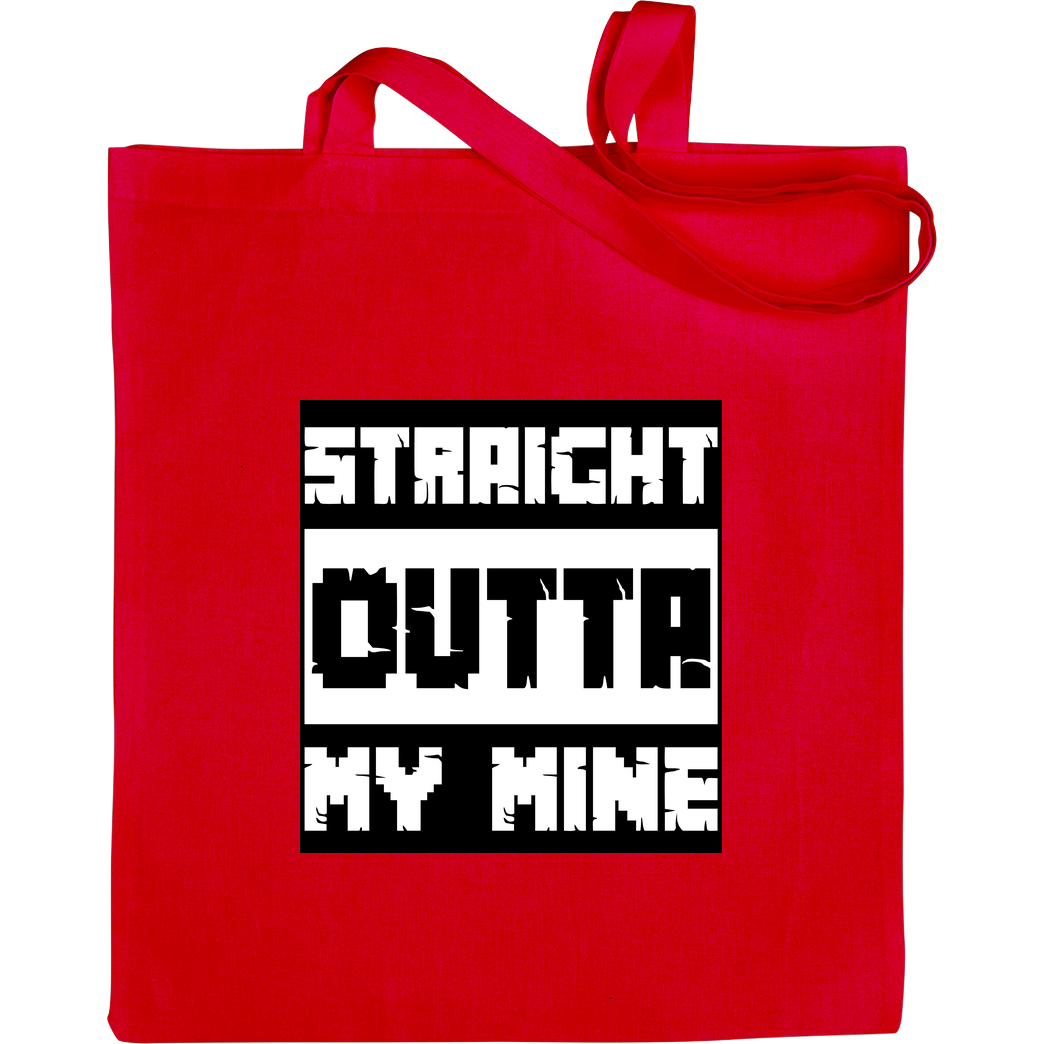 bjin94 Straight Outta My Mine Beutel Bag Red