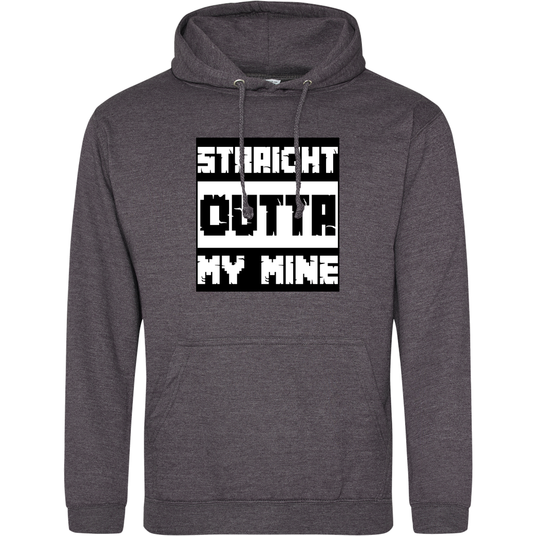 bjin94 Straight Outta My Mine Sweatshirt JH Hoodie - Dark heather grey