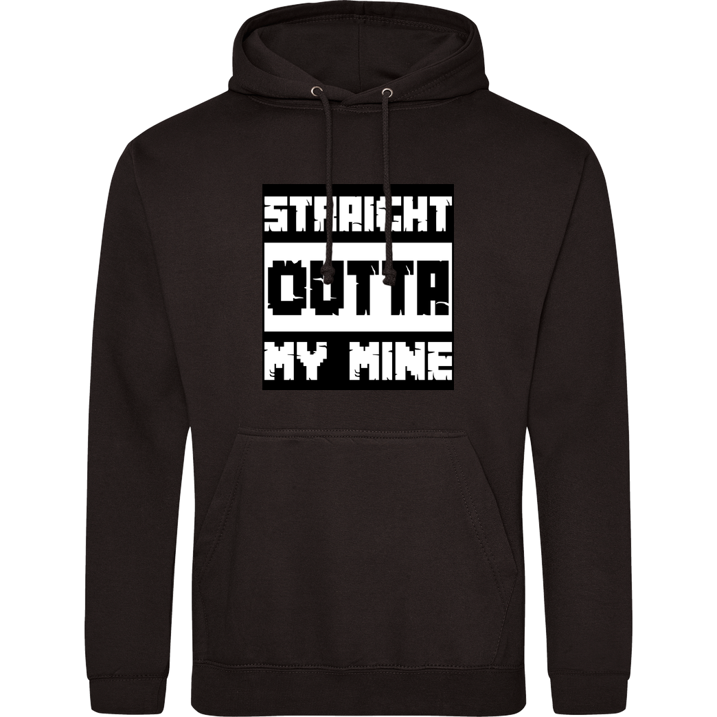 bjin94 Straight Outta My Mine Sweatshirt JH Hoodie - Schwarz