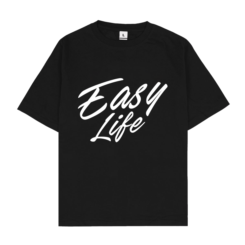 None Sweazy - Easy Life T-Shirt Oversize T-Shirt - Black