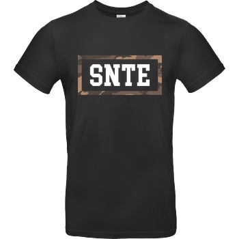 SYNTE Synte - Camo Logo T-Shirt B&C EXACT 190 - Black