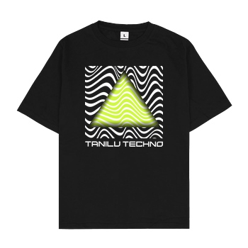 Tanilu TaniLu - Acid Pyramide T-Shirt Oversize T-Shirt - Black