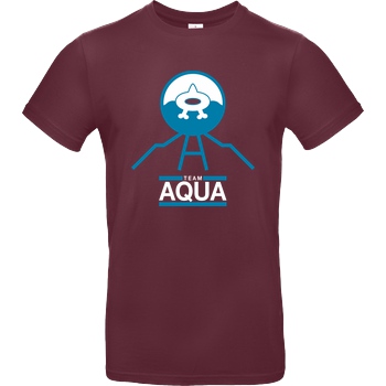 bjin94 Team Aqua T-Shirt B&C EXACT 190 - Burgundy