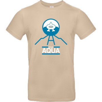 bjin94 Team Aqua T-Shirt B&C EXACT 190 - Sand