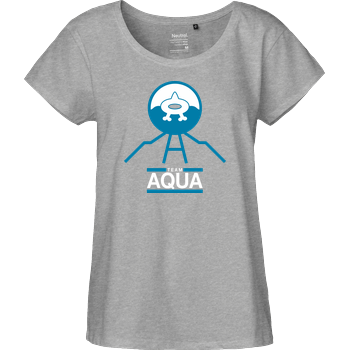 Team Aqua Fairtrade Loose Fit Girlie - heather grey