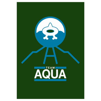Team Aqua Art Print green