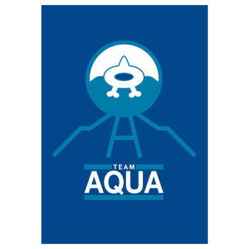 Team Aqua Art Print blue