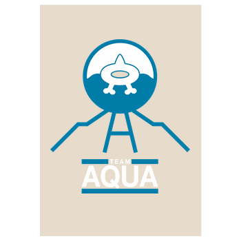 Team Aqua Art Print sand