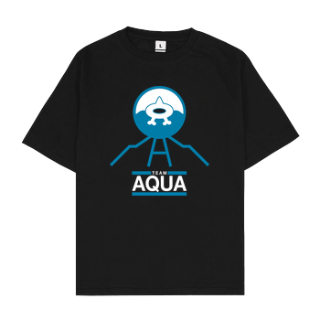 Team Aqua Oversize T-Shirt - Black