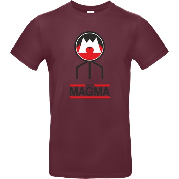 bjin94 Team Magma T-Shirt B&C EXACT 190 - Burgundy