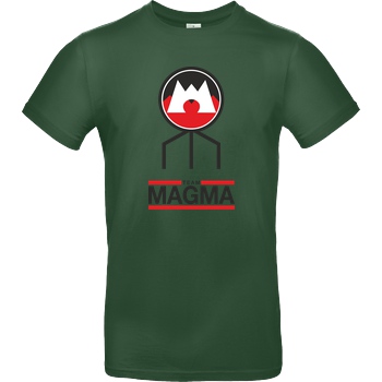 bjin94 Team Magma T-Shirt B&C EXACT 190 -  Bottle Green