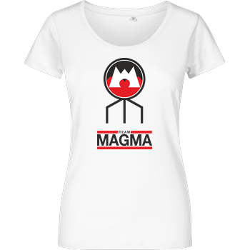 Team Magma Girlshirt weiss