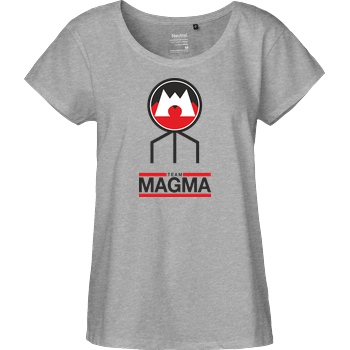 bjin94 Team Magma T-Shirt Fairtrade Loose Fit Girlie - heather grey
