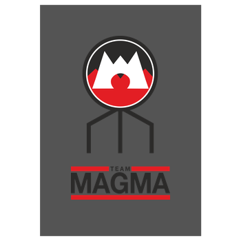 Team Magma Art Print grey