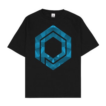 Team Prismatic Team Prismatic - Blue Plexus T-Shirt Oversize T-Shirt - Black