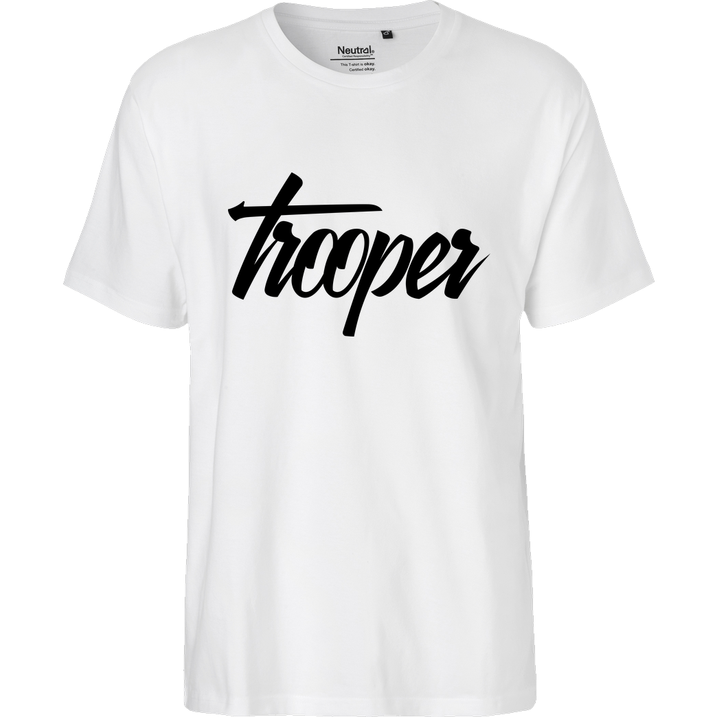 TeamTrooper TeamTrooper - Trooper T-Shirt Fairtrade T-Shirt - white