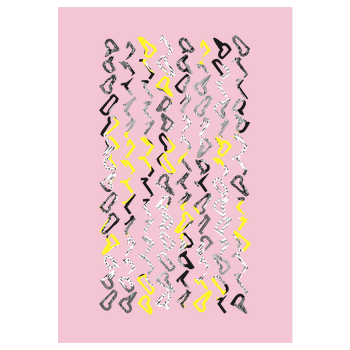 Technikliebe - 01 Art Print pink