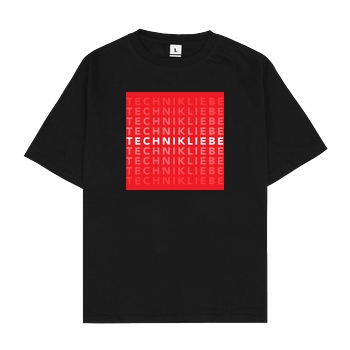 Technikliebe Technikliebe - 03 T-Shirt Oversize T-Shirt - Black