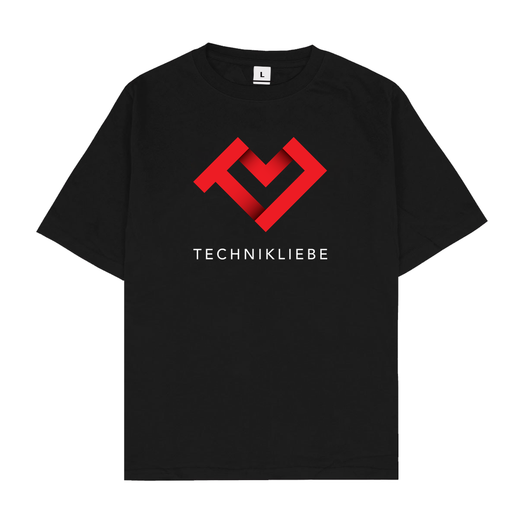 Technikliebe Technikliebe - 05 T-Shirt Oversize T-Shirt - Black