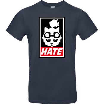 IamHaRa Teemo Hate T-Shirt B&C EXACT 190 - Navy