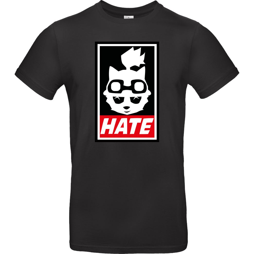IamHaRa Teemo Hate T-Shirt B&C EXACT 190 - Black